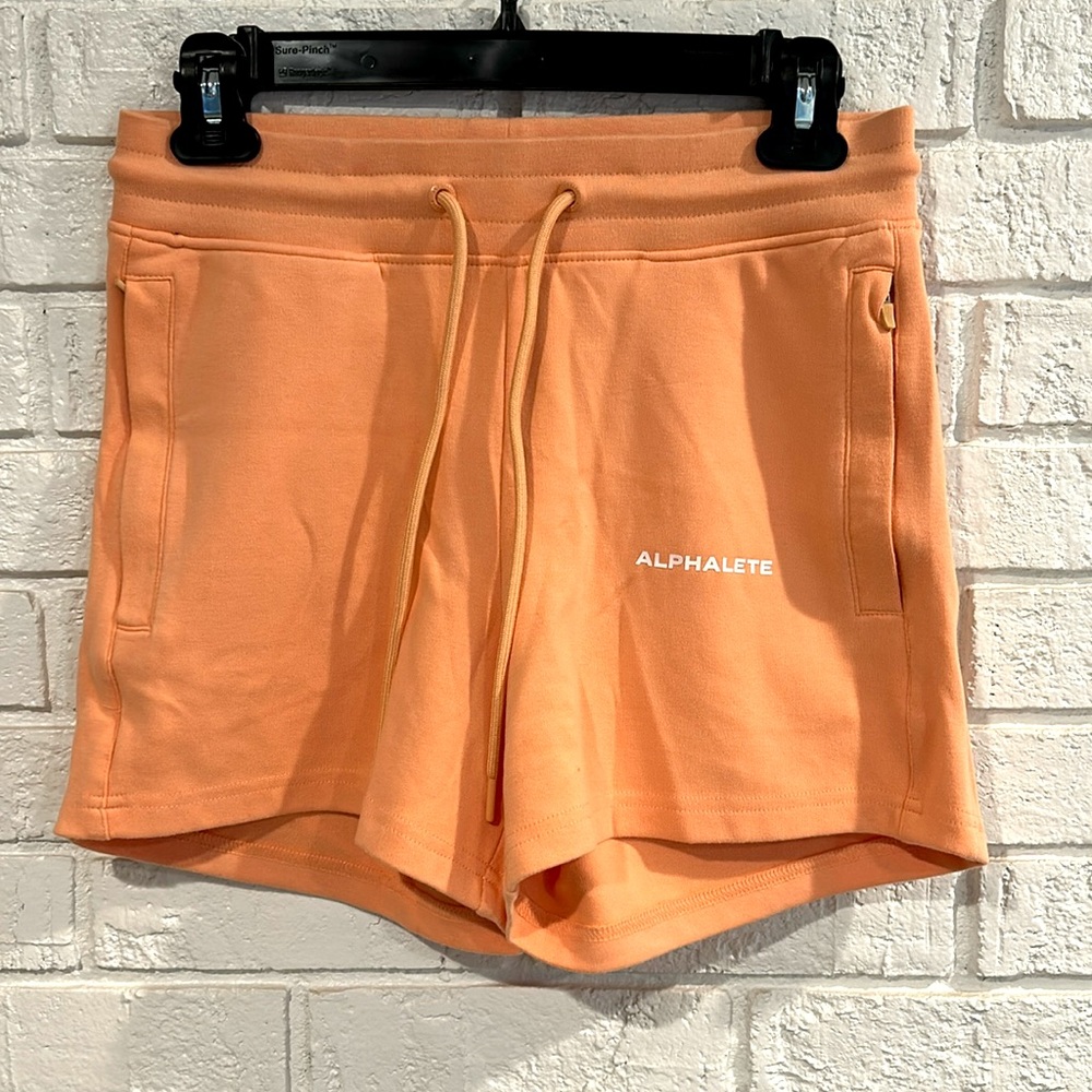 Alphalete Orange Soft Shorts - Size Small